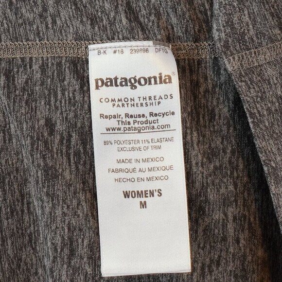 Patagonia Racerback Tank Top Cutout Detail Marled Gray - Medium - Picture 6 of 7